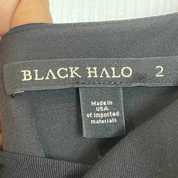New Black Halo Classic Jackie O Belted Sheath Dress Women's Size 2 - Picture 10 of 14